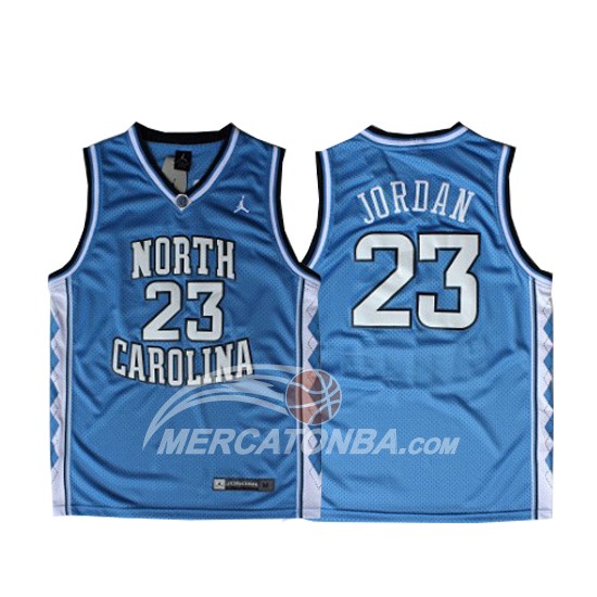 Maglia NCAA North Carolina Tar Heels Michael Jordan Blu
